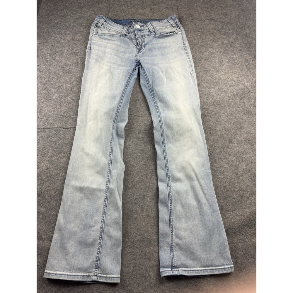 Rock‎ & Roll Cowgirl Mid Rise Bootcut Rodeo No Back Pockets  Jeans Women's 26x32